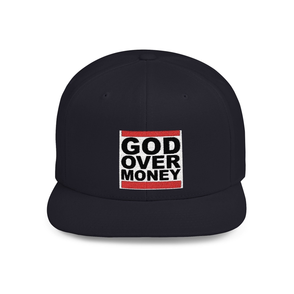 Snapback Cap - GOD over money Design